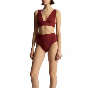 ALC Cora Plunge Bikini Top XS NWT (Syrah)